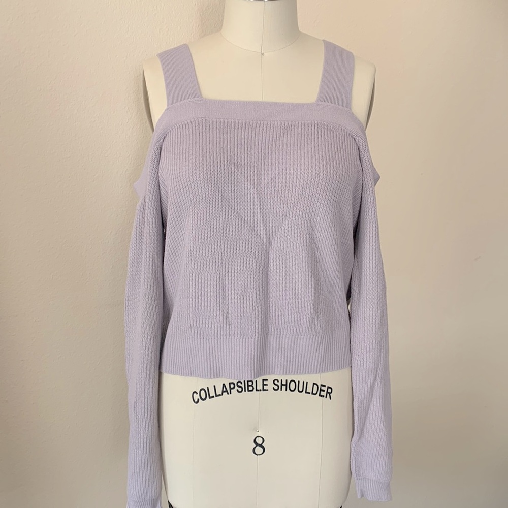 Kendall & Kylie Cold Shoulder Sweater